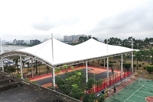 球场膜结构遮阳遮雨棚